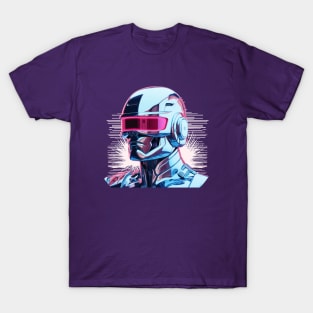 Vaporwave RoboCop T-Shirt